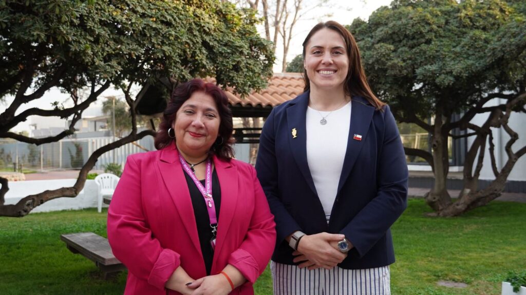 Alcaldesa Mayorga gestiona mejoras con la ministra de Deportes Natalia Duco